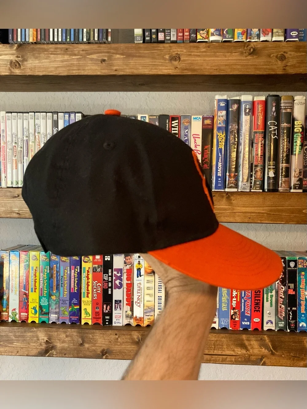 Black & Orange Baltimore Orioles Baseball Hat Cap Embroidered Bird Mascot Youth